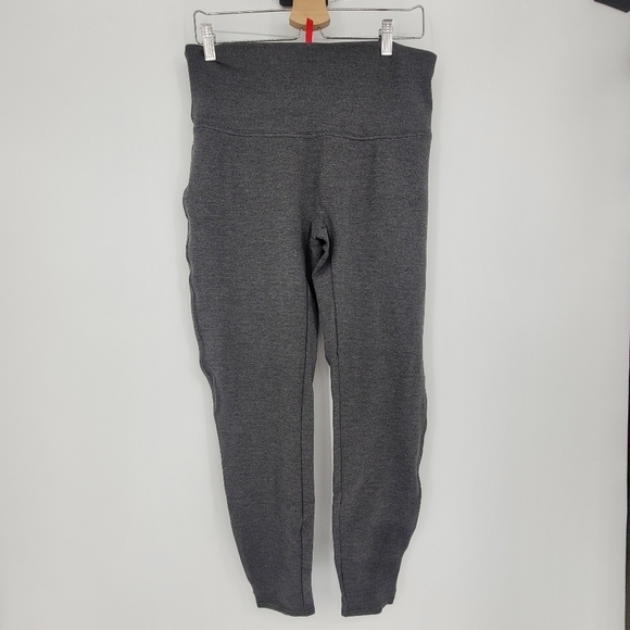 Spanx grey Pull On Stretch Ankle Length Ponte Legging with Side Slits XLARGE - Picture 2 of 8